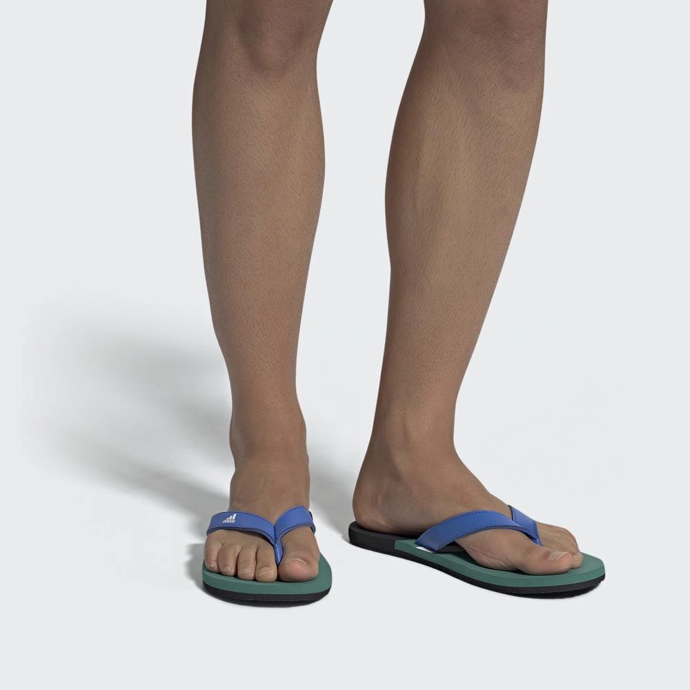 Adidas Eezay Chancletas Azules Para Hombre (MX-37116)